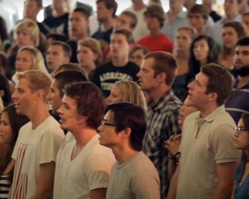 Students at Chapel